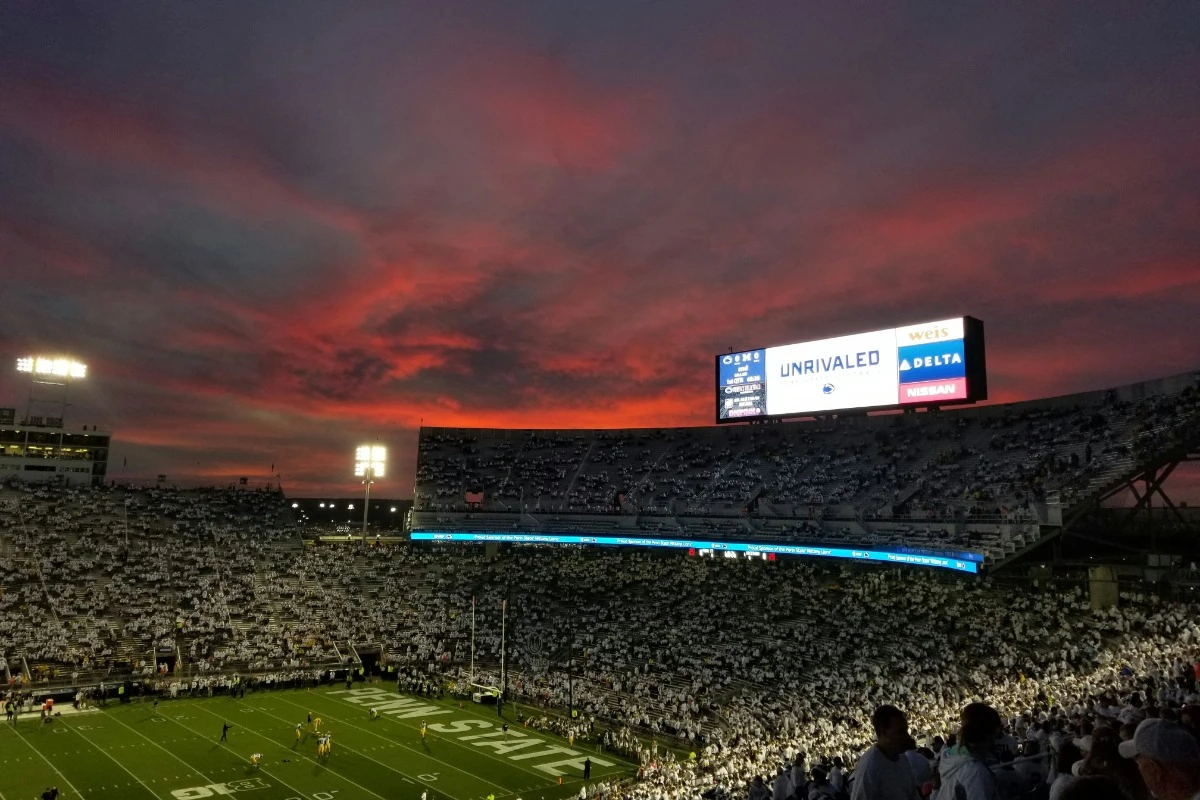 beaver stadium penn state sunset