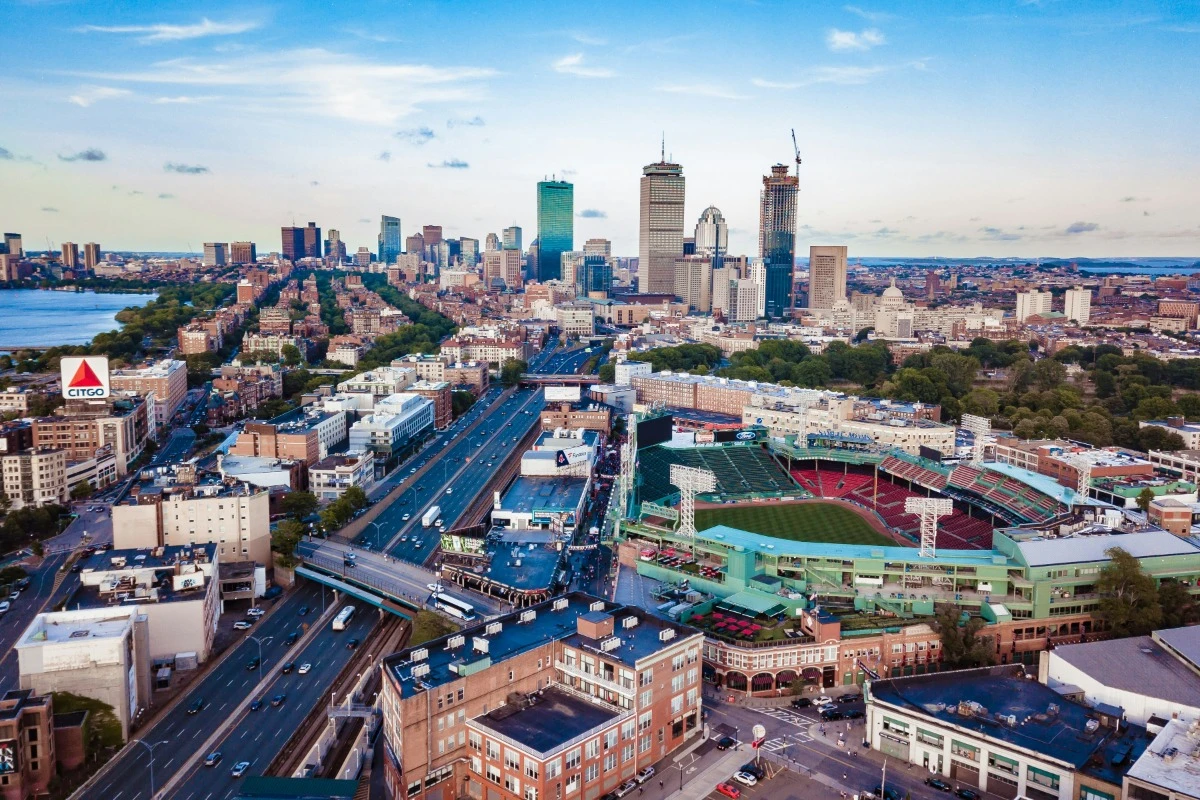 boston skyline fenway park