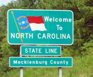 North Carolina welcome sign