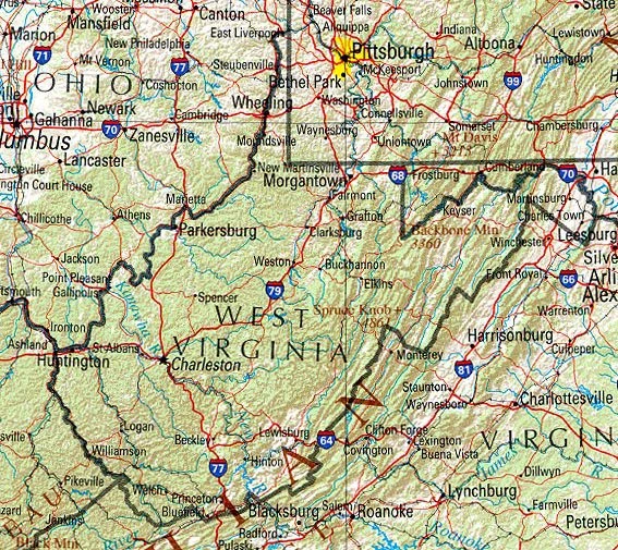 virginia map